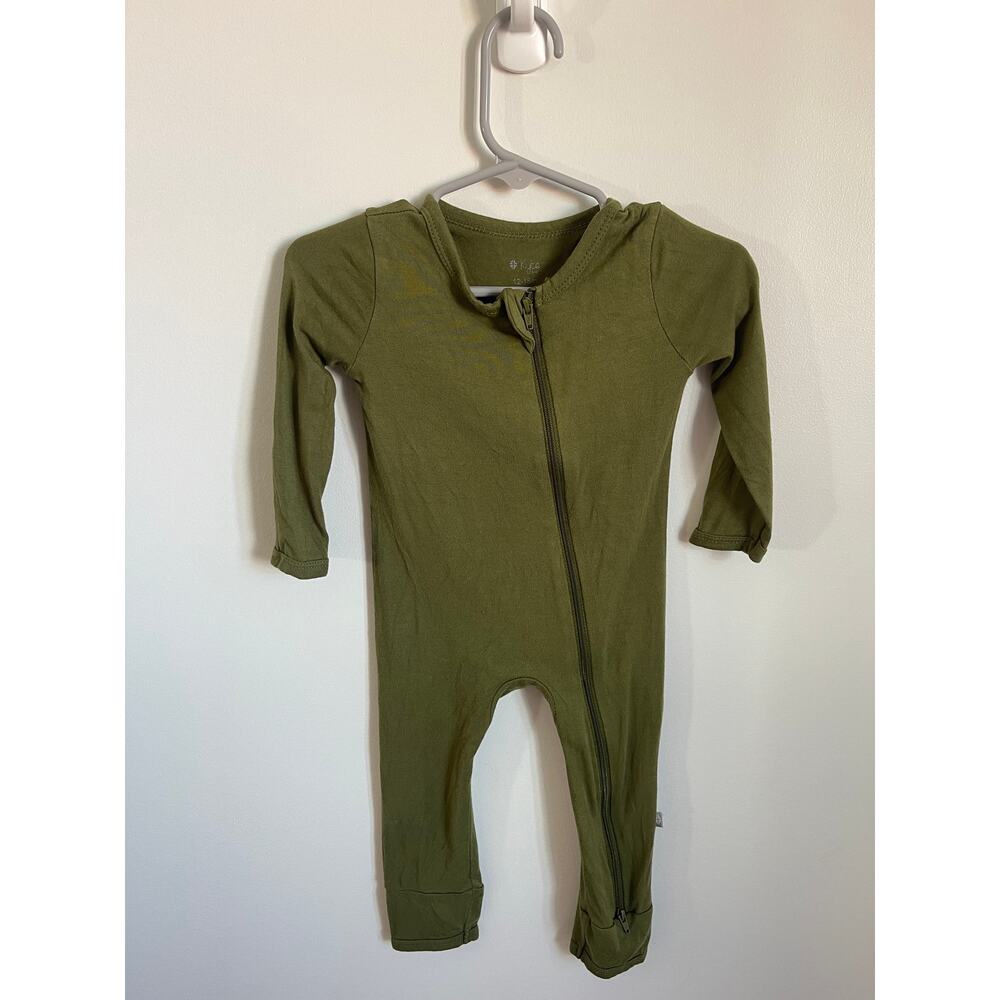 Kyte Baby Boys Green Bamboo Romper 12-18M